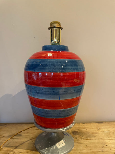 FAULTY Stripe Lamp, Red & Blue
