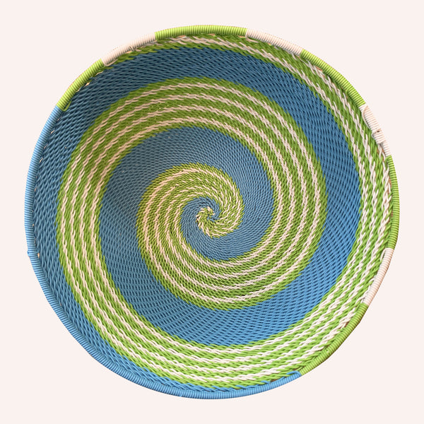 Ring Ring Bowl, Blue/Green