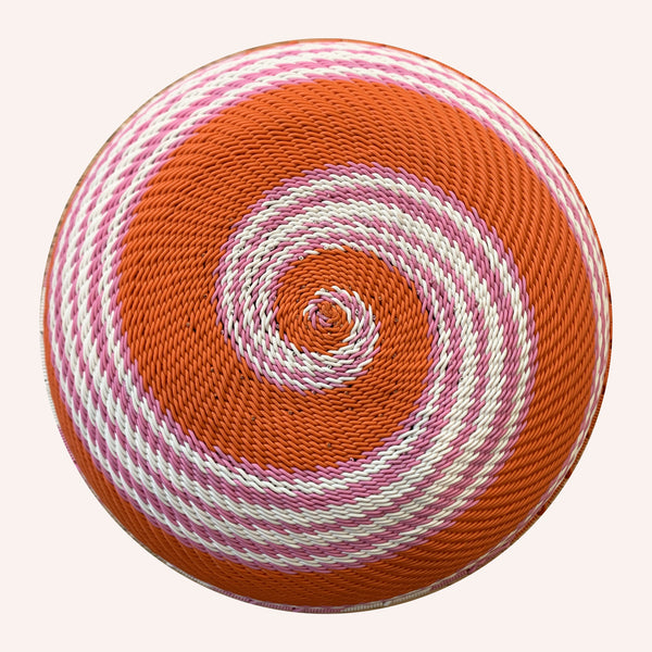 Ring Ring Bowl, Orange/Pink