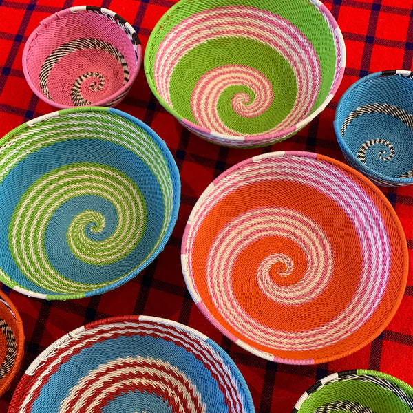 Ring Ring Bowl, Blue/Green