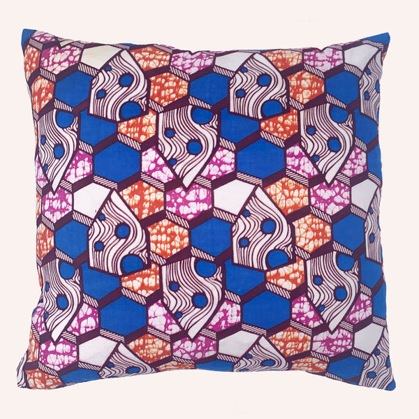 Ankara Hexagons Cushion