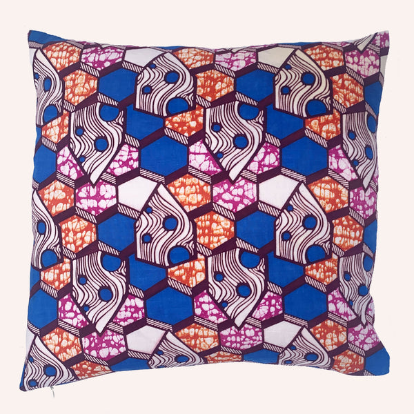 Ankara Hexagons Cushion