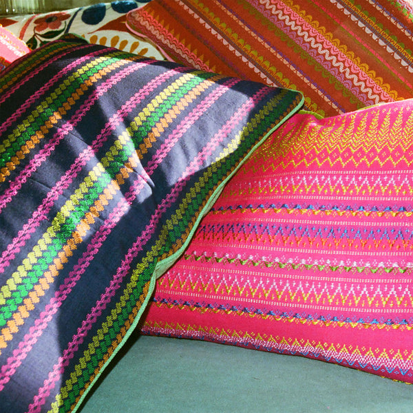 Acheik Silk Purple Cushion