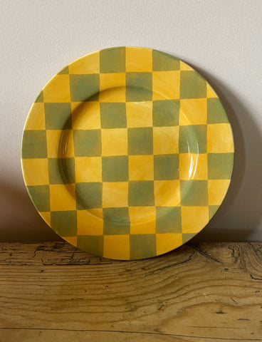 Checkmate Plate, Yellow & Green