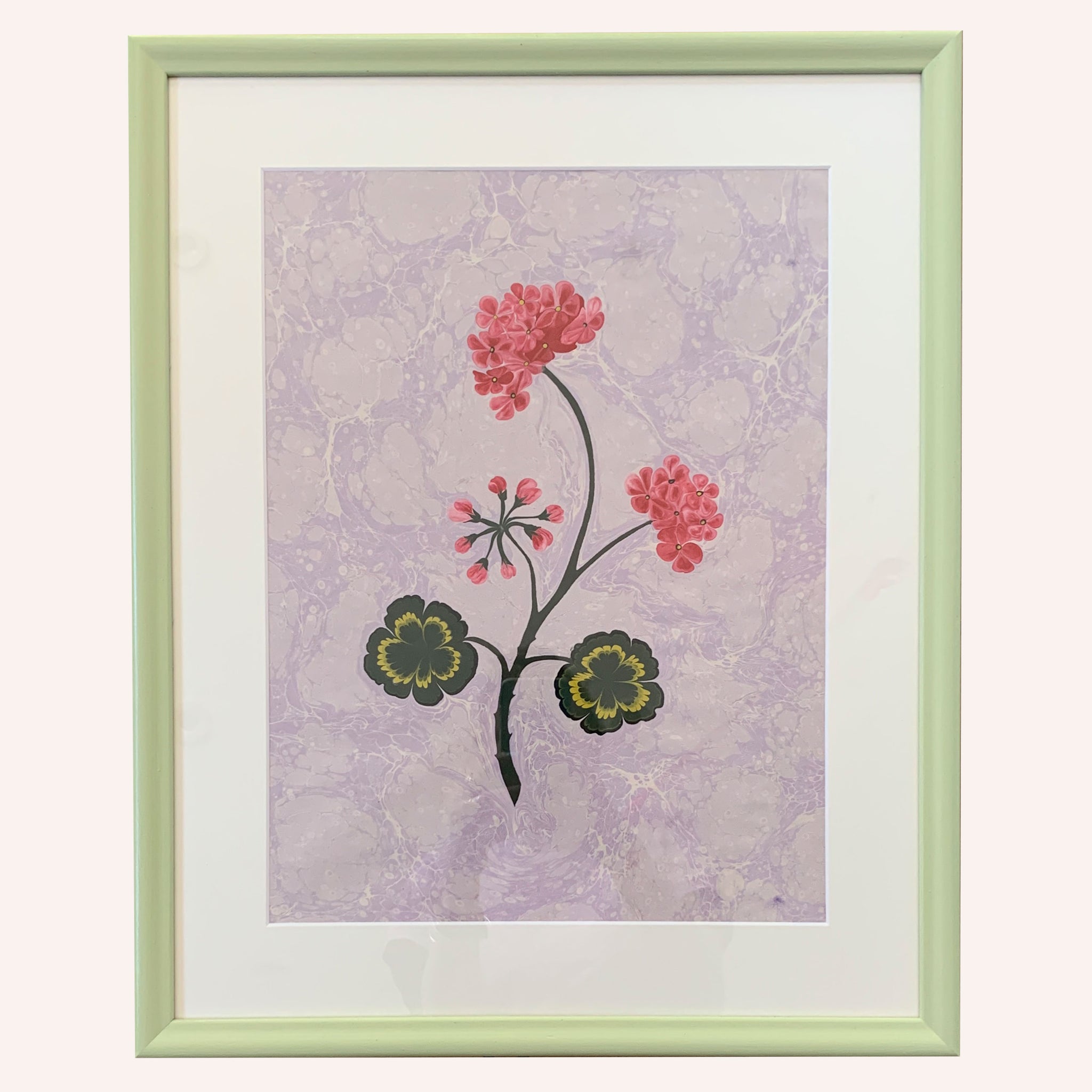 Hydrangea ii Ebru Marbling