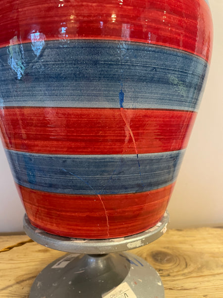FAULTY Stripe Lamp, Red & Blue