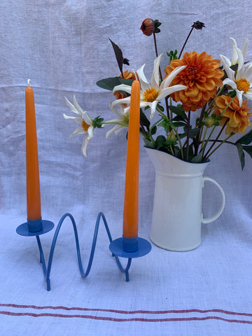 Slinky Candleholder, Blue (sample)