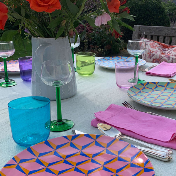 Retro Plate, Pink