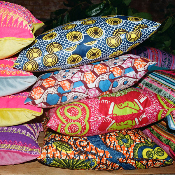 Ankara Hexagons Cushion