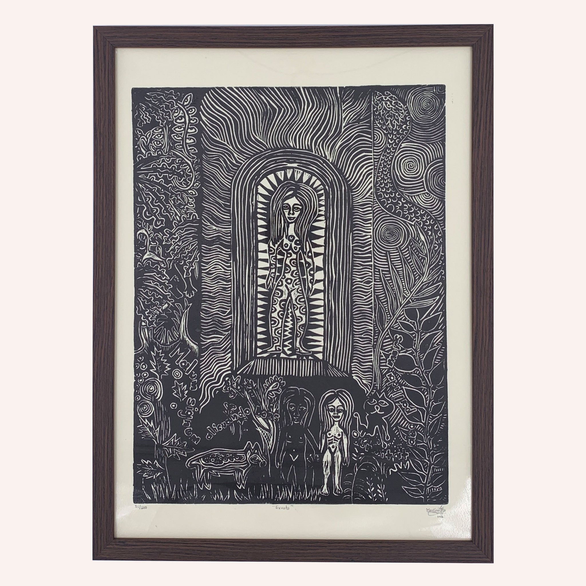 'Exvoto' Lino Print