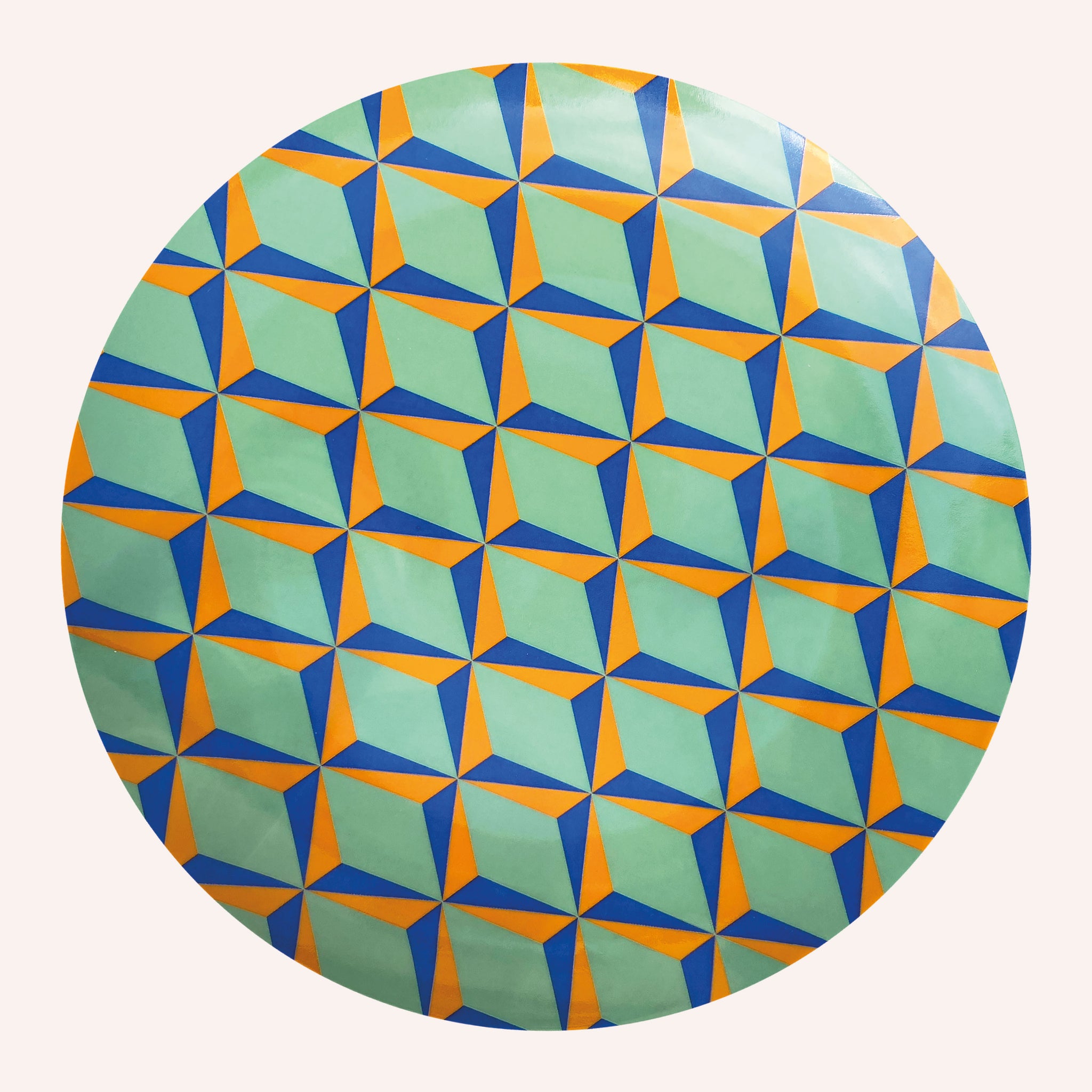 Retro Plate, Green